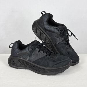 Hoka Gaviota 2 Sneakers Men's Size 10 2E Wide Black Dark Shadow Comfort Running
